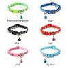 Cute Neck Strap With Bell Breakaway Cat Collar Quick Release Kitten Safety
