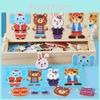 Wooden Animal Dress Up Puzzle For Kids With Diy Fun For Ages 3 To 6
