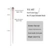 Cloud Porcelain Stippling Blush & Highlight Brush – Angled Round Head with Half-Fan Design