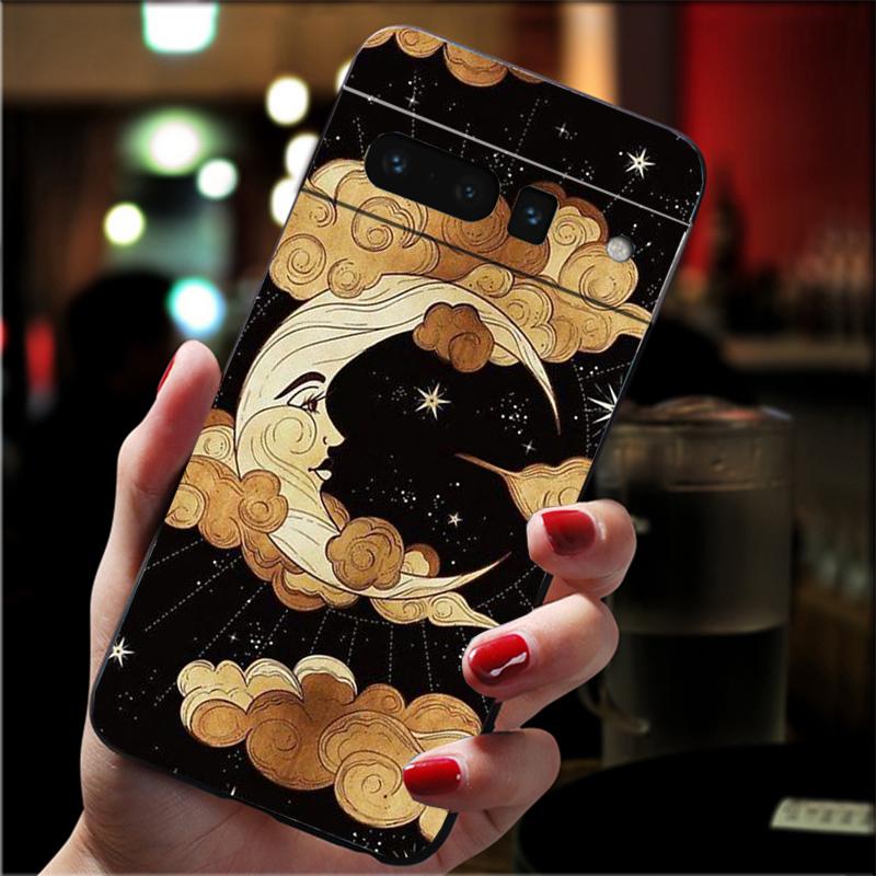 

Phone Case For Google Pixel 10 Pro XL 9 Pro XL 9A 8 7 6 Pro Pixel 8A 7A 6A Pixel 8 7 6 5 Witches moon Tarot Mystery Totem Google Pixel 5