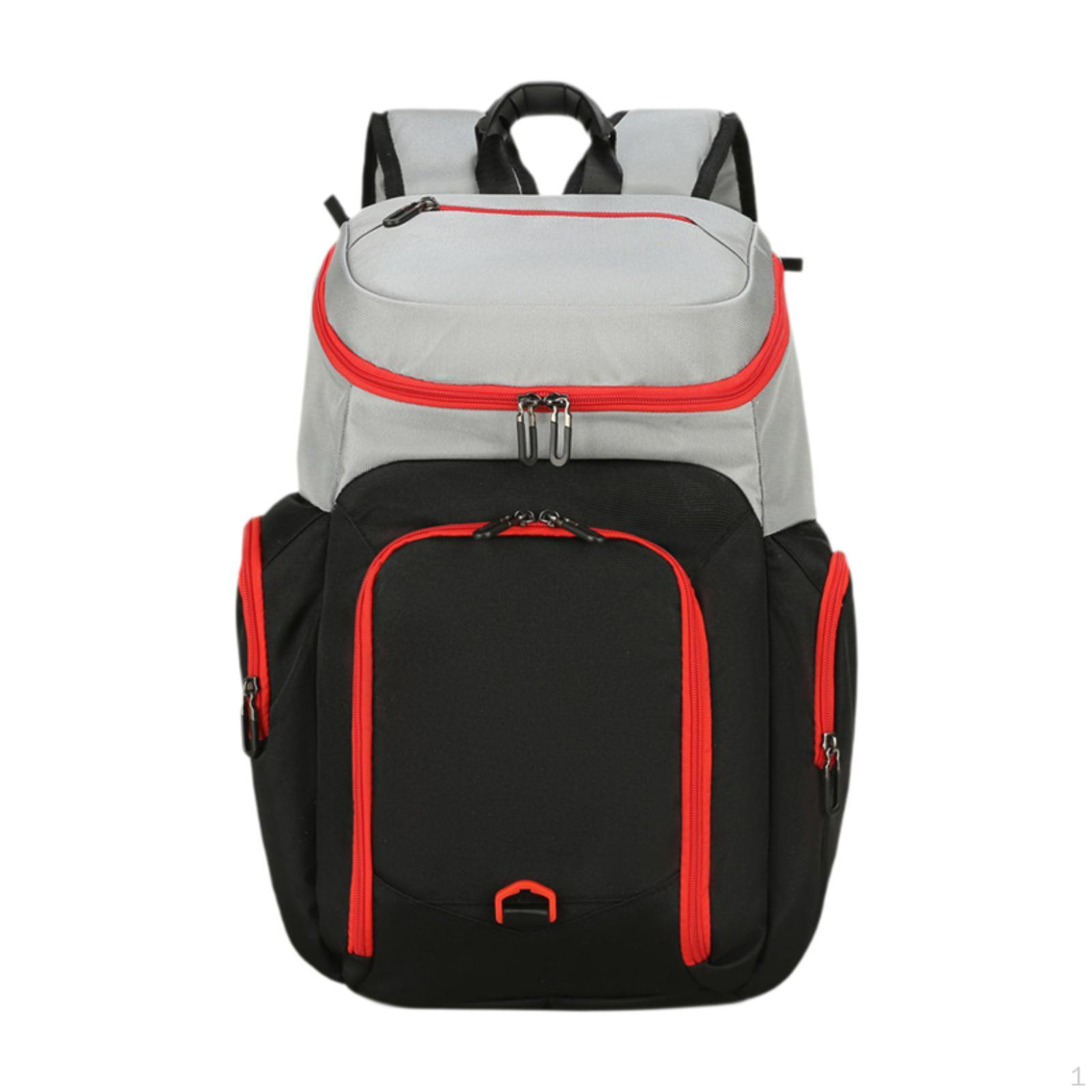 

Рюкзак для баскетболу Сумка для обладнання Денний рюкзак Легкий Водонепроникний Футбол Футбол grey and black