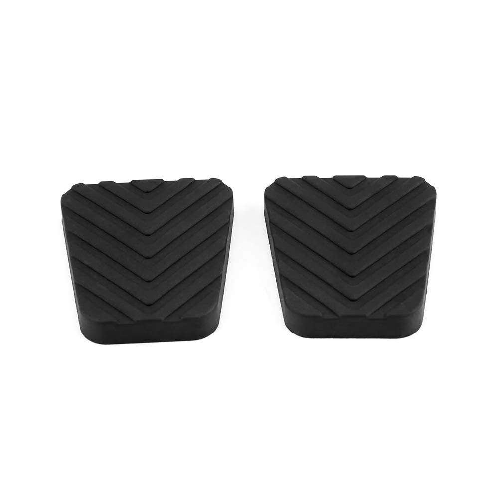 Akozon Brake Clutch Pedal Pads, Replacement for 1 Pair of Auto Rubber Brake Clutch
