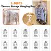 1-10PCS Vacuum Storage Hanging Bag Dustproof Clothes Compression Storage Bag Space Saving for Clothes Down Overcoat