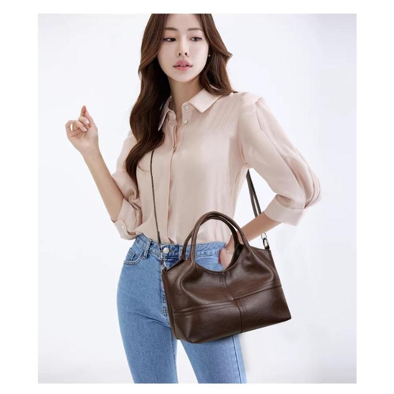 Fashion Vintage Leather Handbag with Top Handle Shoulder Bag Womens Vintage Crossbody Bag Work Shopping and Meeting Friends Ladies' Holiday Gifts