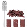 75 Stück Nagelschleifbänder Set Nagelbohrer 80# 120# 180# Körnung Braun mit Aufbewahrungsbox