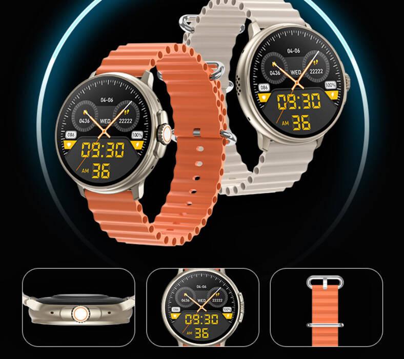 Smartwatch Unisex Rubicon Rncf15 - Bluetooth Call, Wireless Charging (Sr057B)