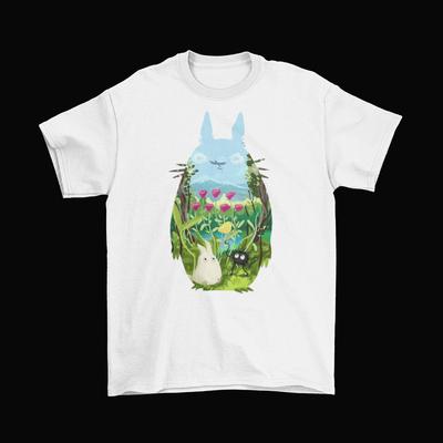 Min granne Totoro T-shirt Unisex Bomull Vuxenstorlekar Studio Ghibli Miyazaki Ny