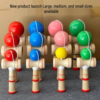 Giocattolo Kendama in Legno Giapponese: Migliora la Coordinazione Occhio-Mano e le Abilità per il Gioco Educativo Fai-da-Te per Bambini