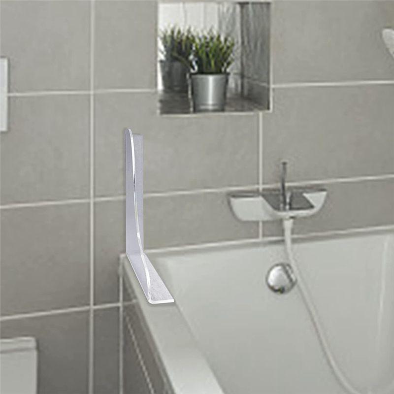 BHBL Bathtub Corner Splash Guard, Acrylic Corner Guard Shower Bathtub Guard, Bathroom Bathtub Splash Guards, 2PCS Transparent China Mainland