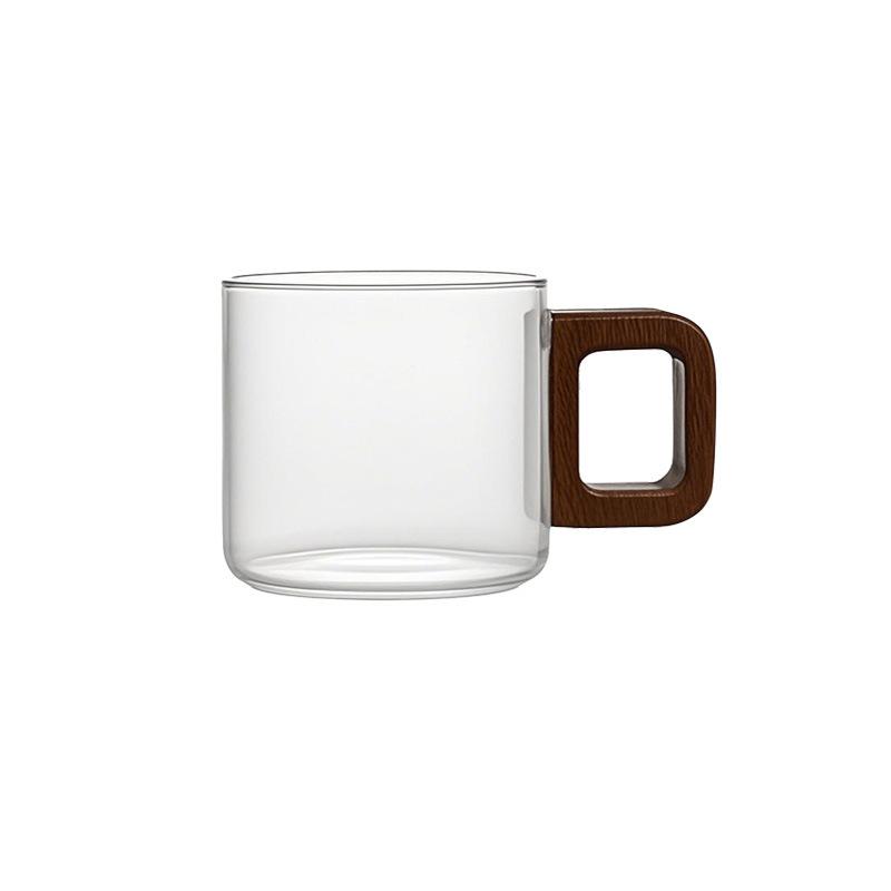 Glass Small Tea Cup High Temperature Resistant Tea Cup with Handle  Office Tea Cup Hospitality Cup Set  New Chinese Style