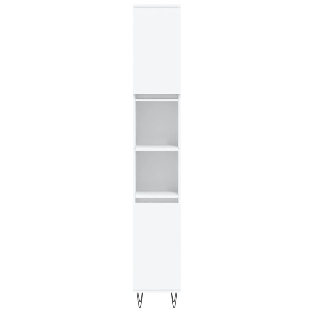 Bathroom Cabinet White 30 x 30 x 190 cm Engineered Wood