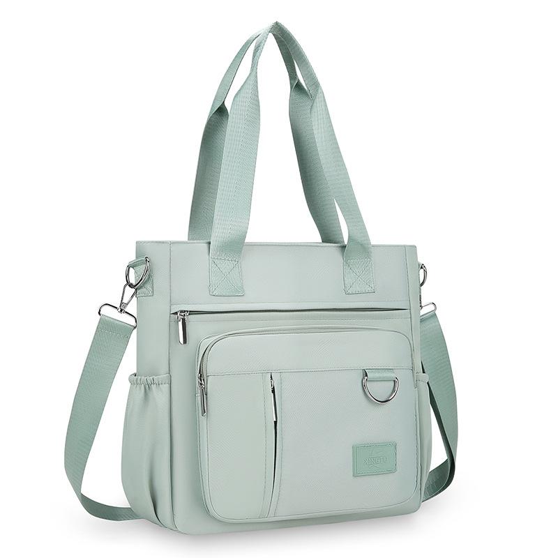 Women’s Oxford Tote Bag Large Capacity Shoulder Bag Casual Crossbody Handbag Multi Pocket Travel Messenger Bag