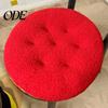 Futon Design Kissen Sitz Rund Pelzig Kurzer Plüsch Oberfläche Extra Dick Stuhl Boden Anti-Rutsch Einfarbige