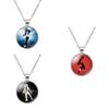 Elegante Michael Jackson Time Gem Anhänger Halskette mit Legierungsanhänger 51-80cm lang