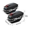 Motorcycle Trunk Case Travel Luggage Storage Box Headlight hard box saddle bag suspension box Honda/Yamaha/Suzuki Black