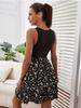 Summer New Women Sleeveless Printed Backless Dress Ready