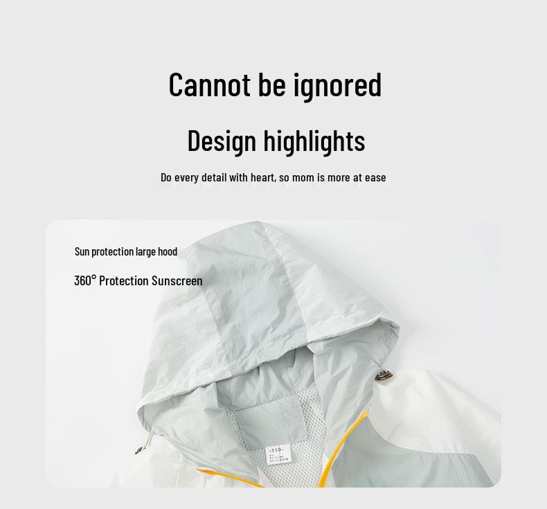 Kids' Summer UV Protection Hooded Jacket – Stylish and Lightweight for Boys and Girls