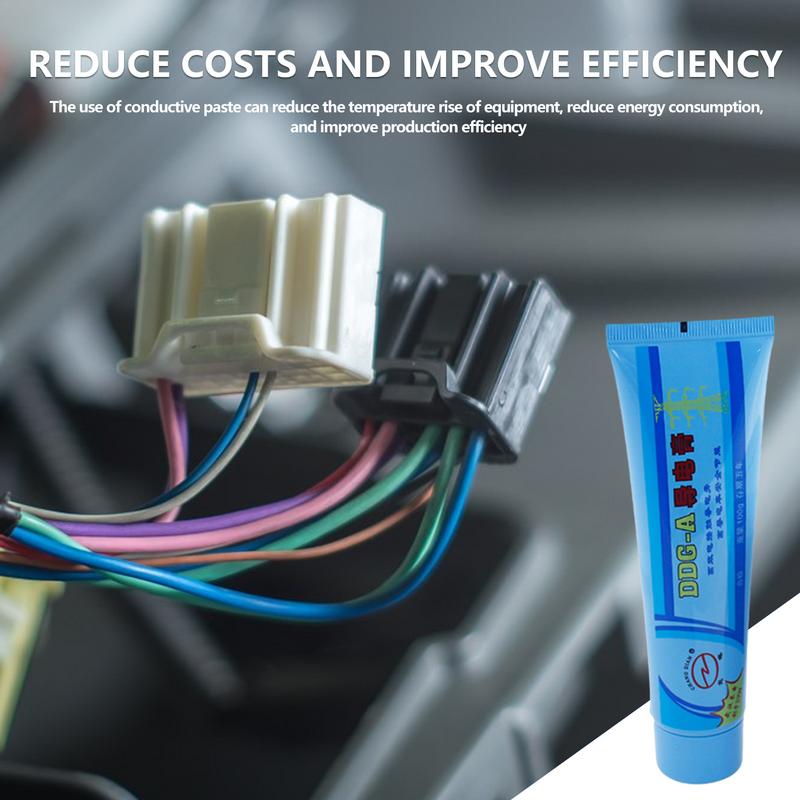 Black Dielectric Silicone Grease 100g Electrical Contact Lubricant Grease Conductive Paste for Electrical and Automotive