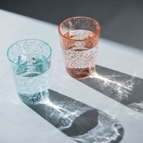 Aboard Homeware Momento Bubble Break-Resistant Cup, 360ml, Pink, Plastic Glass, Stylish Design, Stackable, Dishwasher Safe, BPA-Free, Perfect for Iced