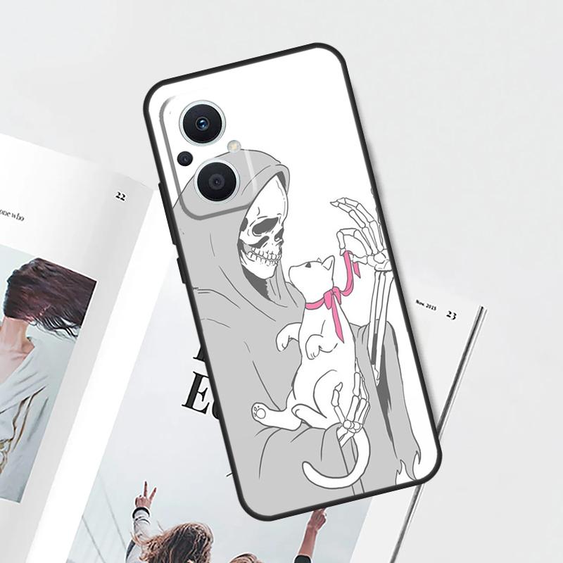 Reaper Skull Skeleton Case For OPPO Reno 15 Pro 15F 11 12 13 14 F 10 Pro 8 7 Lite 8T OPPO Find X9 X8 X6 Pro Cover