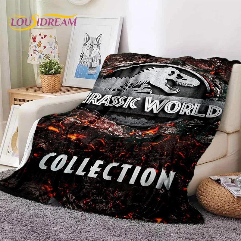 3D Cartoon Jurassic Park Dinosaur Dino Soft Flannel Blankets,Throw Blanket Comfortable Blanket for Picnic Beds Home Bedroom Kids