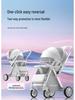 Convertible Lightweight Baby Stroller: High Landscape, Foldable, Shock-Absorbing for Sitting or Lying