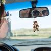 Cute Animal Keychain, Rearview Mirror Pendant Flat Acrylic Creative Bag Keychain Pendant Car Pendant