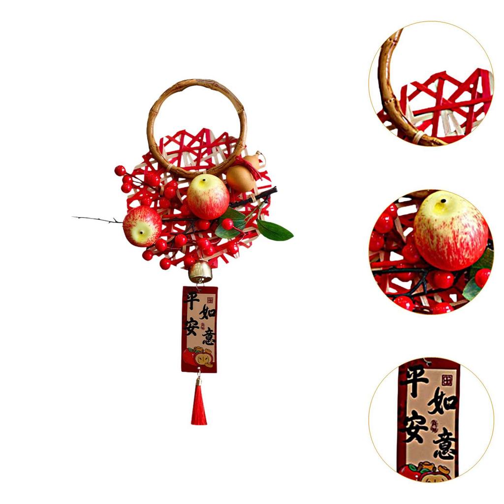 Door Handle Pendant New Year The Year of The Snake Wall Hanging Wreath for Party Spring Festival Indoor Front Door Office