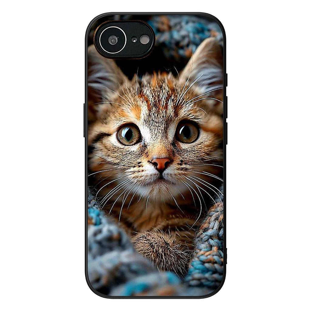 Cartoon Kitten Cat Eyes Lovely Phone Cover for Apple iPhone 16 15 14 Plus 13 12 Mini 17 Pro Max + ProMax 16E Air Case