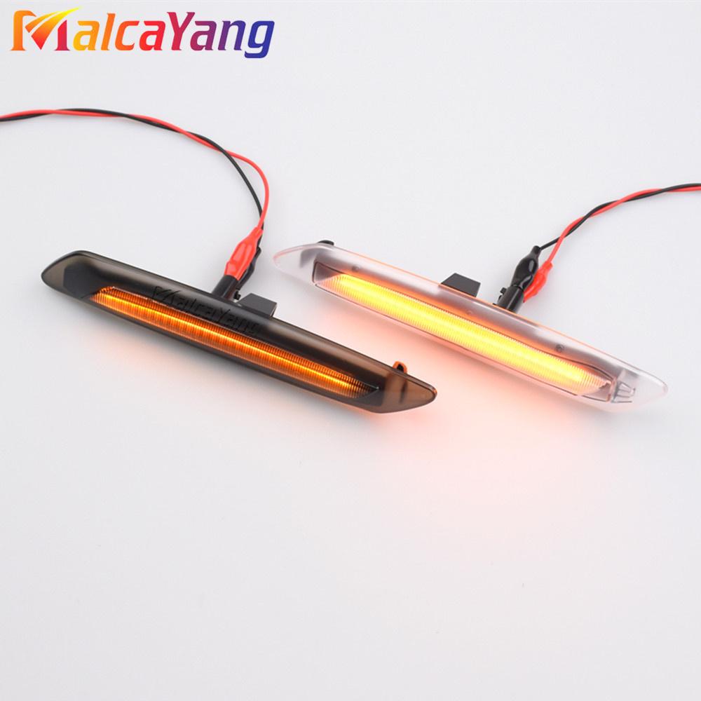 2X LED Sequential Fender Indicator Side Marker Blinker Turn Signal Lights for BMW 5 Series F10 F11 528i 528iX 535i 2011 12 2013