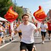 10Pcs Torch Shaped Aluminum Foil Balloon Decoration for Balloons Event Sports Themed Party Birthdays Celebrations