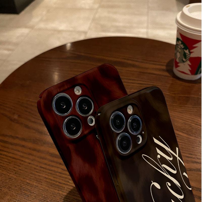 Luxury Letter Lucky Leopard Glossy Film Hard PC Phone Case for Google Pixel 7 7a 8 8a 9 9a Pro XL 5G