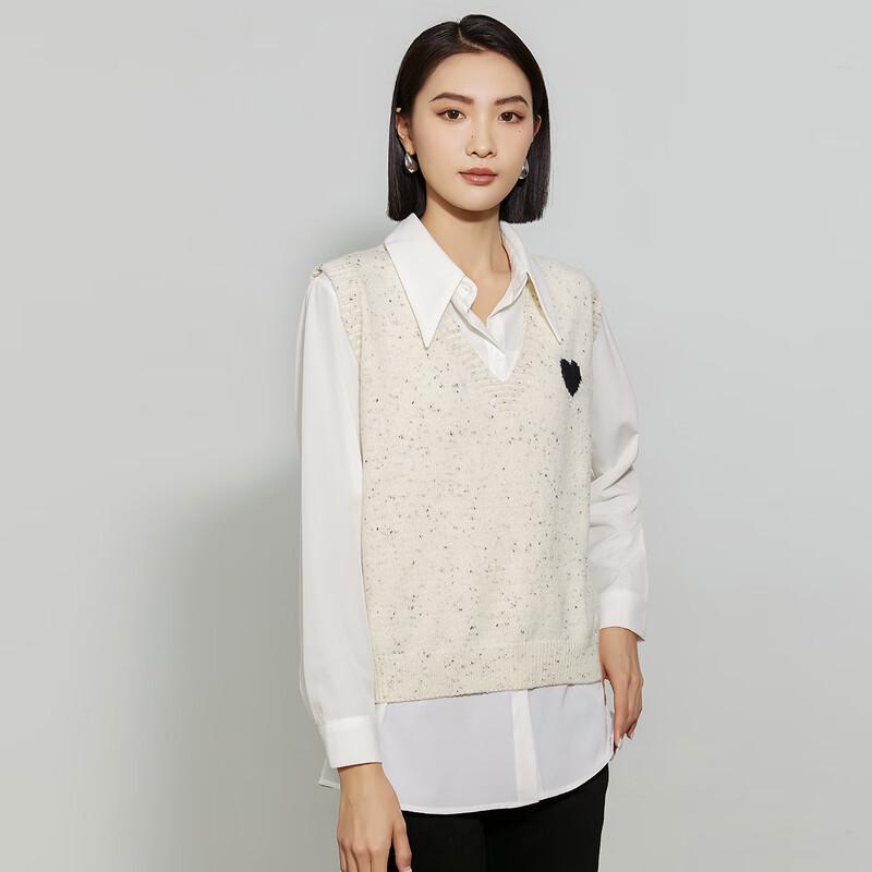 Women's Commuter Shirt & Vest Two-piece Set