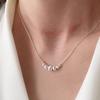 Minimalist Cat-Eye Bead Necklace with Textured Finish Designer Light Luxury Collarbone Chain Niche Minimalist Necklace