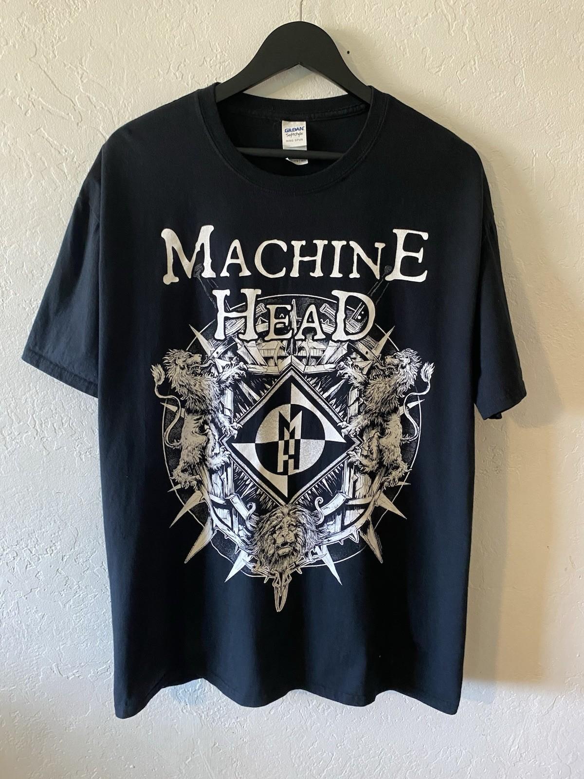 2010s Machine Head Bloodstone & Diamonds World Tour 2015 Men’s Black 2XL T Shirt Unisex T-Shirt XL