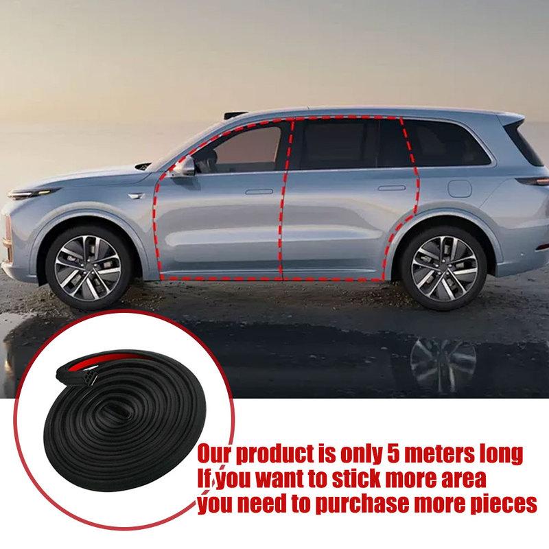 1pc Universal Car Door Edge Noise Ulation Sealant 5m Car Door Windproof Sealing Strip Car 3 Layer Sound Ulation Sealant