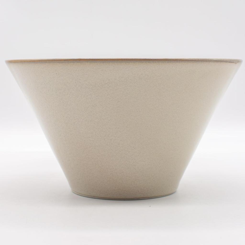 Aito Manufacturing Risramen Diameter 17 x Djup Minoyaki Udon Diskmaskin Mikrovågsugn Tillverkad i Japan 0517310 Co., Ltd. "Naturfärg" Skål, Tallrik,