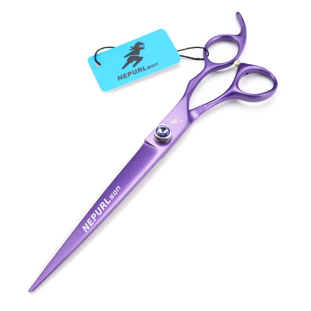 7.5 Inches, High-End Violet Paint, Pet Scissors, Professional Grade Flat Scissors