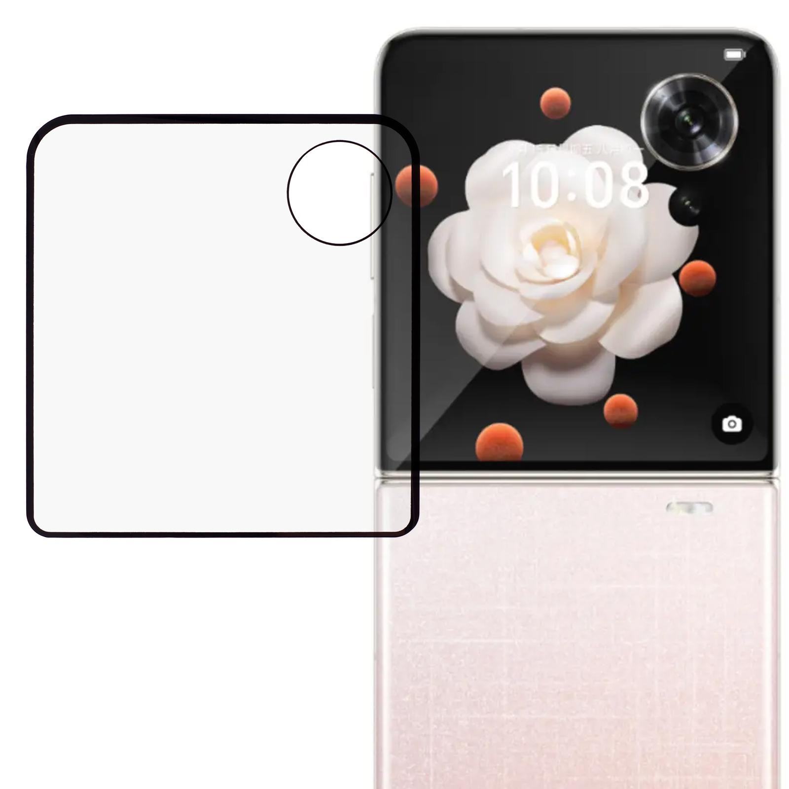 

For Honor Magic V Flip 5G Tempered Glass Rear Screen Film Lens Cutouts Ports Type A