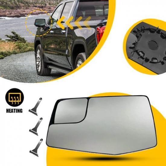 

Left Mirror Glass Heated For - Chevrolet Silverado 1500 GMC Sierra 1500