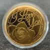 Rose Commemorative Coin - Lucky Gold Coin, Commemorative Medal, Commemorative Coin Gift, Valentine's Day Gift