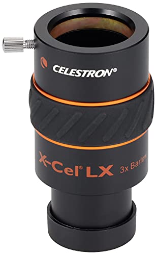 Vixen Celestron Optional Parts for X-Cel LX 3x Barlow Lens, 31.7mm, 36117, CELESTRON 93428