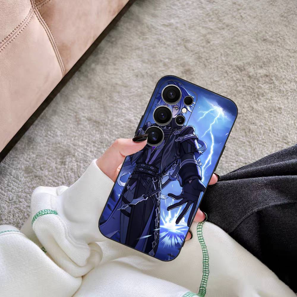 Genshin Impact Flins Phone Case For Samsung S 24 Fe 25 Ultra Plus 20 Lite 21 30 22 23 24 22 Ultra 5G Fundas