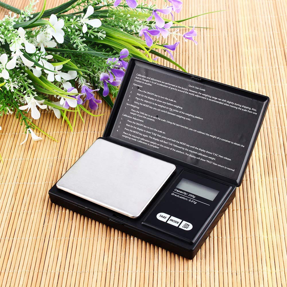 Digital Pocket Scales 0.01g High Precision Jewelry Mini Stainless Steel Electronic Scale Gold Gram Balance Weight Portable