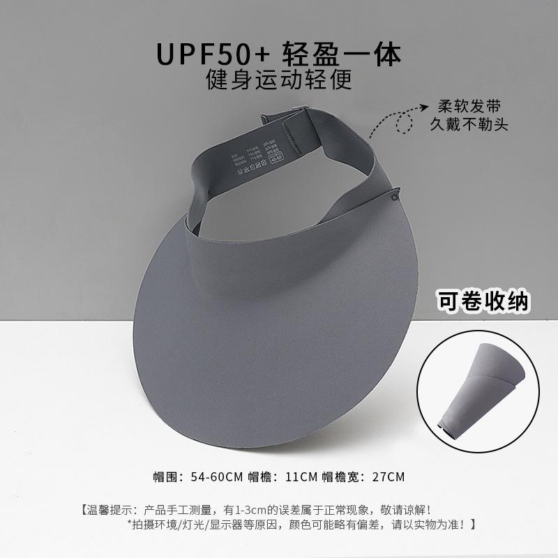 Traceless Integrated Sunscreen Hat Women'S Summer Uv Protection Large Brim Sun Hat Face Covering Cycling Sun Hat