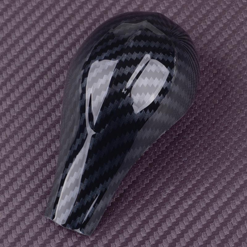 

Car Black Carbon Fiber Style Gear Shift Knob Cover Trim Fit For Infiniti G25 G35 G37 ABS