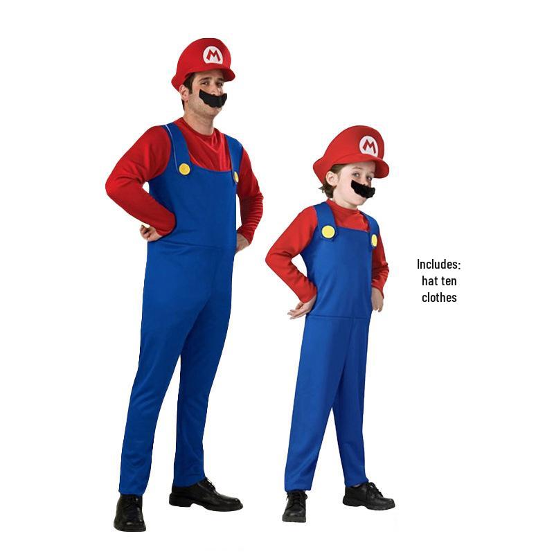 Super Mario Halloween Cosplay Costume for Parent-Child Role-Playing 110 cm