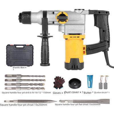 All-Copper Electric Hammer & Impact Drill: Multi-Function, Home & Industrial-Grade Tool for Concrete