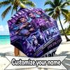 Custom Name Personalized Kpop Demon Hunter Print Umbrella, Auto Open Close, 8‑Rib Sturdy Frame, Commute Camping Hiking Use, Birthday Gift