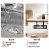 Under Desk Cable Management Tray No Drill Easy Clean Metal Cable Organizer for Home Office Small Business Desk Wire Storage